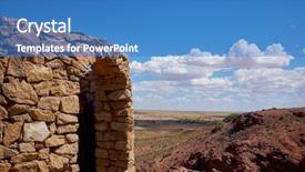  Presentation with mongolia gobi - Cool new slides with place in stone desert gobi backdrop and a  colored foreground