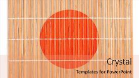  Presentation with rafting on bamboo rafts - Beautiful PPT layouts featuring orange color plastic plates with utensils isolate on white background backdrop and a lemonade colored foreground