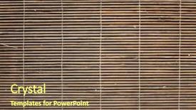  Presentation with textured natural bamboo fence - PPT layouts featuring place mat - bamboo placemat texture background and a violet colored foreground