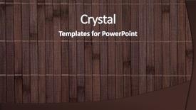  Presentation with bamboo - Slide set featuring place mat - bamboo placemat texture background and a tawny brown colored foreground