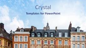  Presentation with france - PPT layouts consisting of place-of-the-general-de background and a sky blue colored foreground