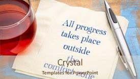  Presentation with zone - PPT layouts featuring place outside the comfort zone background and a cream colored foreground