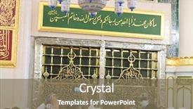  Presentation with take - PPT layouts enhanced with place of prophet mohammad's background and a violet colored foreground