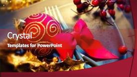  Presentation with gala - Cool new theme with place setting for christmas dinner backdrop and a tawny brown colored foreground