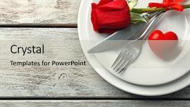  Presentation with table setting - Cool new presentation with place settings - festive table setting for valentines backdrop and a light gray colored foreground