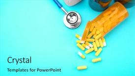  Presentation with health-care - Colorful slide set enhanced with placebo effect - health care concept composition backdrop and a white colored foreground