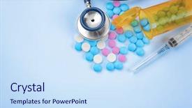  Presentation with maternal health care - Cool new presentation theme with placebo effect - health care concept composition backdrop and a sky blue colored foreground