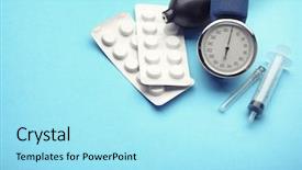  Presentation with placebo effect - Cool new PPT theme with placebo effect - health care concept composition backdrop and a arctic colored foreground