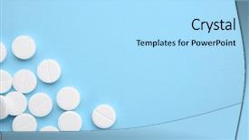  Presentation with health care leadership - Amazing slide set having placebo effect - health care concept pills backdrop and a light blue colored foreground