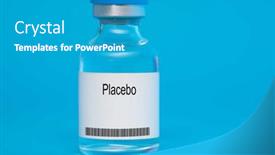  Presentation with injection - Theme having placebo-placebo-medical-liquid background and a teal colored foreground