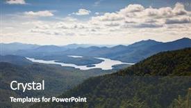  Presentation with forests - Amazing slides having placid - adirondack mountains forests and lakes backdrop and a dark gray colored foreground