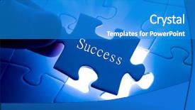  Presentation with last - Slides featuring placing last piece of jigsaw background and a teal colored foreground