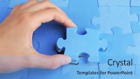 Presentation with last - PPT layouts with placing last piece of puzzle background and a light blue colored foreground