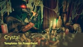  Presentation with cure - Beautiful slide deck featuring black death disease - plague doctor is working backdrop and a tawny brown colored foreground