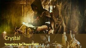  Presentation with atmosphere - Colorful presentation enhanced with horror - plague doctor is working backdrop and a tawny brown colored foreground