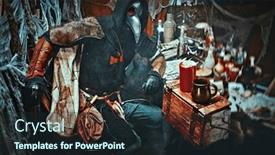  Presentation with bubonic plague - Slide deck consisting of plague-doctor-is-working background and a wine colored foreground