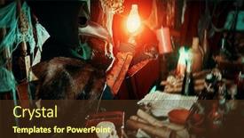  Presentation with cure - Theme having plague-doctor-is-working background and a tawny brown colored foreground