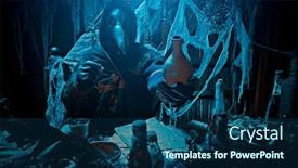  Presentation with bubonic plague - Colorful presentation enhanced with plague-doctor-is-working backdrop and a ocean colored foreground