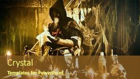  Presentation with bubonic plague - Presentation featuring plague-doctor-is-working background and a tawny brown colored foreground