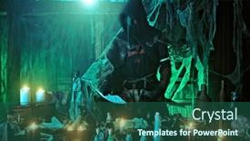  Presentation with bubonic plague - Beautiful slide deck featuring plague-doctor-is-working backdrop and a ocean colored foreground