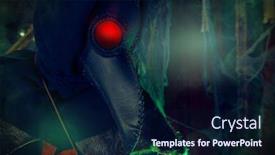  Presentation with green house - Amazing slide set having plague-doctor-stands backdrop and a navy blue colored foreground