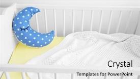  Presentation with stars moon - Audience pleasing PPT theme consisting of plaid and half moon backdrop and a white colored foreground