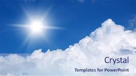  Presentation with blue plain - Beautiful slide set featuring plain and deep blue sky nature composition backdrop and a sky blue colored foreground