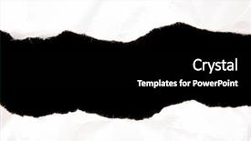  Presentation with black hole - PPT layouts consisting of plain borders - hole ripped in white paper background and a black colored foreground