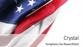  Presentation with national - Cool new PPT layouts with plain borders - part of american national flag backdrop and a white colored foreground