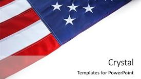  Presentation with national - Cool new slides with plain borders - part of american national flag backdrop and a white colored foreground