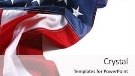  Presentation with national flag of chicago - Presentation design with plain borders - part of american national flag background and a white colored foreground