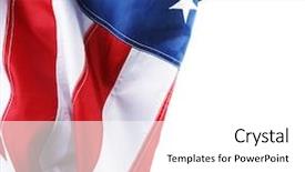  Presentation with national flag of chicago - Amazing PPT theme having plain borders - part of american national flag backdrop and a white colored foreground