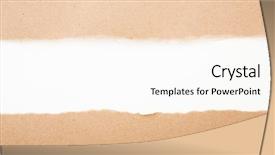  Presentation with brown - Cool new PPT layouts with plain borders - ripped in brown paper backdrop and a white colored foreground