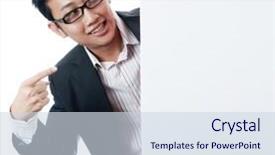  Presentation with advertisement - PPT layouts enhanced with plain business card - blank paper for advertisement executive background and a sky blue colored foreground