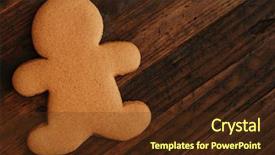  Presentation with gingerbread man - Cool new presentation with dark beautiful gothic princess backdrop and a  colored foreground.