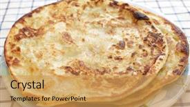  Presentation with indian - Audience pleasing presentation theme consisting of plain parathas fried indian flatbreads backdrop and a yellow colored foreground