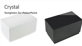  Presentation with simple plain - Slides with plain simple black and white background and a white colored foreground