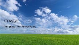  Presentation with pistachio texture nuts green fresh - Cool new presentation theme with plain sky - fresh green field with beautiful backdrop and a  colored foreground