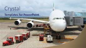  Presentation with emirates flight - Theme having plaine-magnien-mauricius-october-27 background and a light blue colored foreground