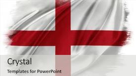  Presentation with plain - Beautiful presentation featuring great plains - st george's cross flag backdrop and a light gray colored foreground