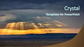  Presentation with kenya - Cool new PPT theme with plains and acacia trees backdrop and a ocean colored foreground