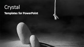  Presentation with philosopher - Presentation theme featuring plaintive-premonition-of-something background and a black colored foreground