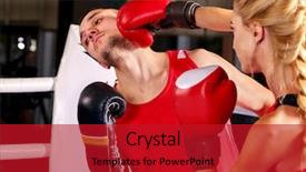  Presentation with boxing ring - Cool new PPT layouts with plaited - couple man wearing red backdrop and a crimson colored foreground