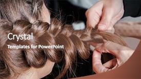  Presentation with weave - Amazing presentation theme having plaited - weave braids in a beauty backdrop and a tawny brown colored foreground