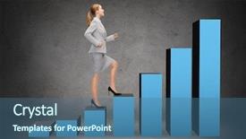  Presentation with stepping - Cool new presentation design with high level plan - business and education concept backdrop and a ocean colored foreground