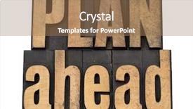  Presentation with emergency management plan - Slide set having plan ahead - management concept isolated background and a coral colored foreground