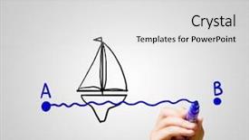  Presentation with way - Colorful presentation theme enhanced with plan b - close up of male hand backdrop and a light gray colored foreground