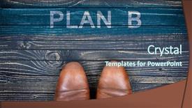  Presentation with business plan - Cool new slides with plan b message and business backdrop and a ocean colored foreground