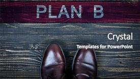  Presentation with floor plan - PPT theme consisting of plan b message and business background and a ocean colored foreground