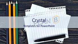  Presentation with action plan way forward text - Slides with plan b text on notepad background and a sky blue colored foreground